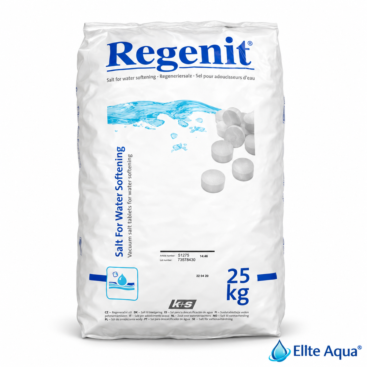 Regenit® Salztabletten 25 kg – Regeneriersalz für Enthärtungsanlagen